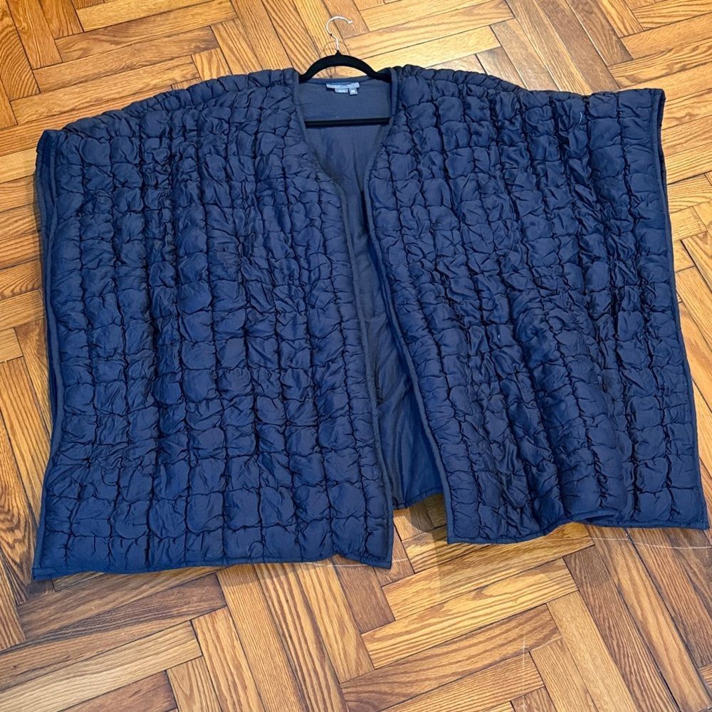 Anthropologie Oversized Puffer Kimono in Black One Size - Picture 5 of 7